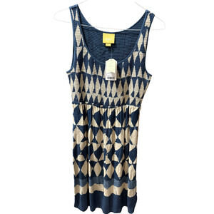 Maeve/Anthropologie NWT 8 Mini Dress Batik Smocking Belt Easter Vacation Travel